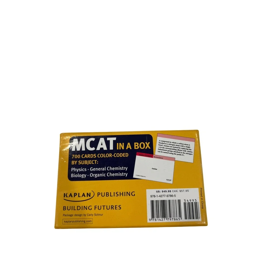 Kaplan MCAT in a Box Second Edition 700 Science Flashcards‎